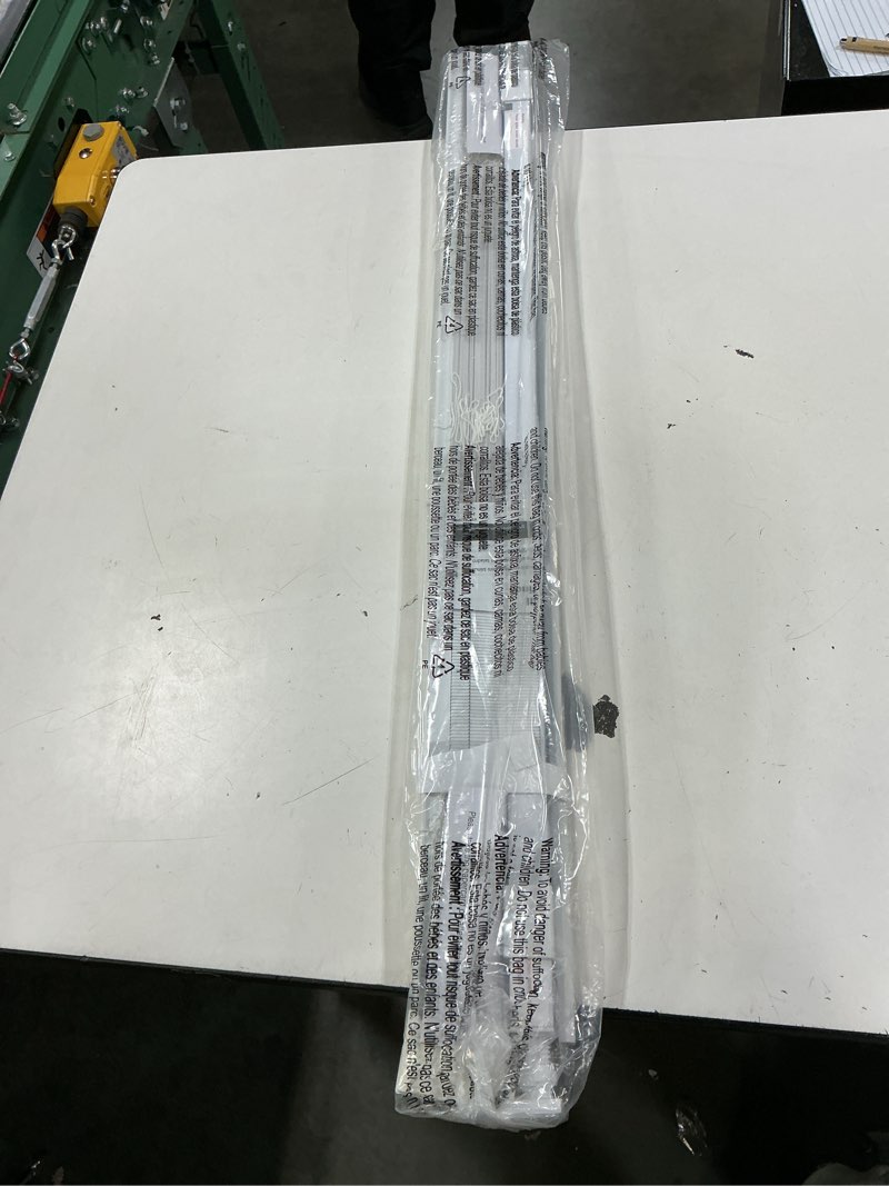 Condition photo showing New/Like New for lazblinds no tools no drill 1" vinyl mini blinds, cordless blinds for windows, light filtering horizontal window blinds & shades, 35" w x 64" h, white cordless-white 35" w × 64" h