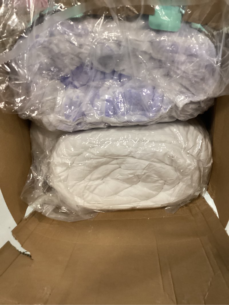 Condition photo showing Good Condition for Dual Layer 4 Inch Memory Foam Mattress Topper Queen - 2 Inch Gel Memory Foam and 2 Inch Pillow Top Mattress Pad, 7-Zone Egg Crate Mattress Topper