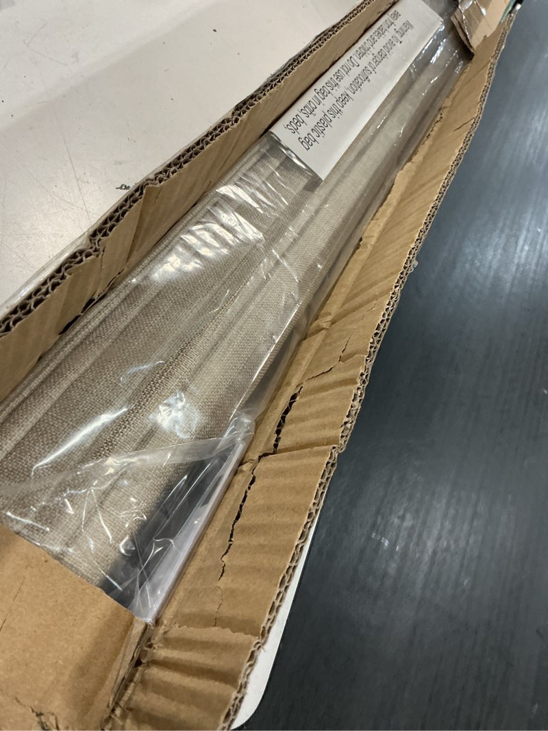 Condition photo showing Good Condition for lazblinds no tools no drill cordless roman shades for windows, blackout thermal insulated uv blocking window blinds, lightweight fabric blinds for indoor windows, 36" w x 60" h, blackout - beige beige 36" w × 60" h