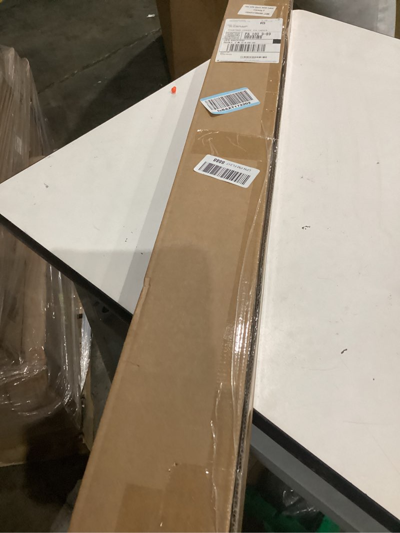 Condition photo showing As Is for Blinds for Indoor Windows 1" Vinyl L-Shaped Slats Cordless Mini Blinds for Home, 40" W × 48" H - White White 40" W × 48" H