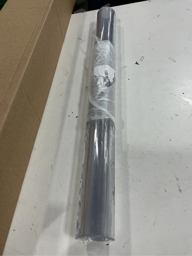 Condition photo showing Good Condition for necaux custom 24 x 44 inch clear table cover protector, 1.5mm thick plastic scratch resistent heavy duty desk pad mat non-slip tablecloth protector for coffee table, sofa table, media stand 24" x 44" clear 1.5mm