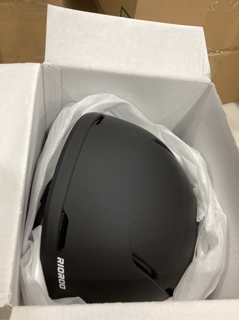 Condition photo showing Good Condition for ski helmet and goggles set, snowboard helmet goggles for men women & youth, shockproof snow helmet anti fog otg snow goggles for skiing snowboarding medium black