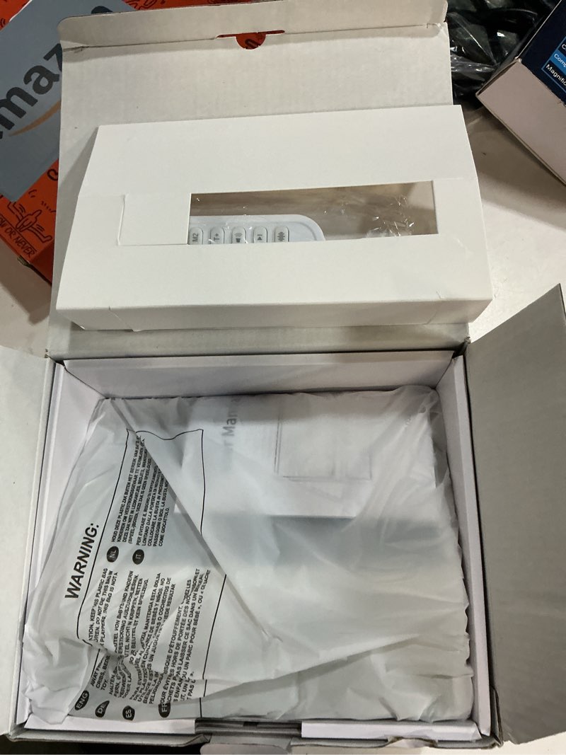 Condition photo showing New/Like New for sunrise alarm clock, white noise sound machine for bedroom, wake up light sunlight alarm clock with ambient lights and bluetooth for kids adults and heavy sleepers