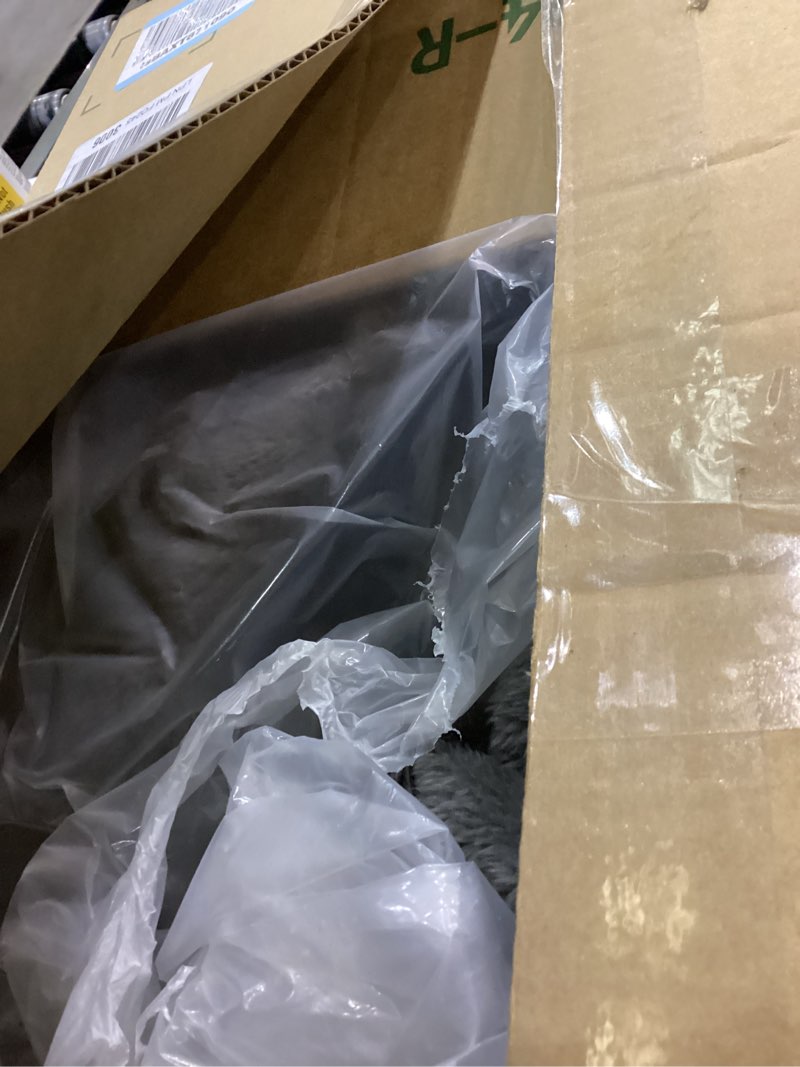 Condition photo showing As Is for Dog Crate Bed Waterproof Deluxe Plush Dog Beds with Removable Washable Cover Anti-Slip Bottom Pet Sleeping Mattress for Large, Medium, Jumbo, Small Dogs, 35 x 22 inch, Gray 35.0"L x 22.0"W x 3.0"Th Grey