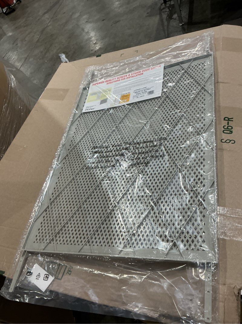 Condition photo showing Good Condition for prime line pl15515 34-1/2' x 20 gray screen door grill