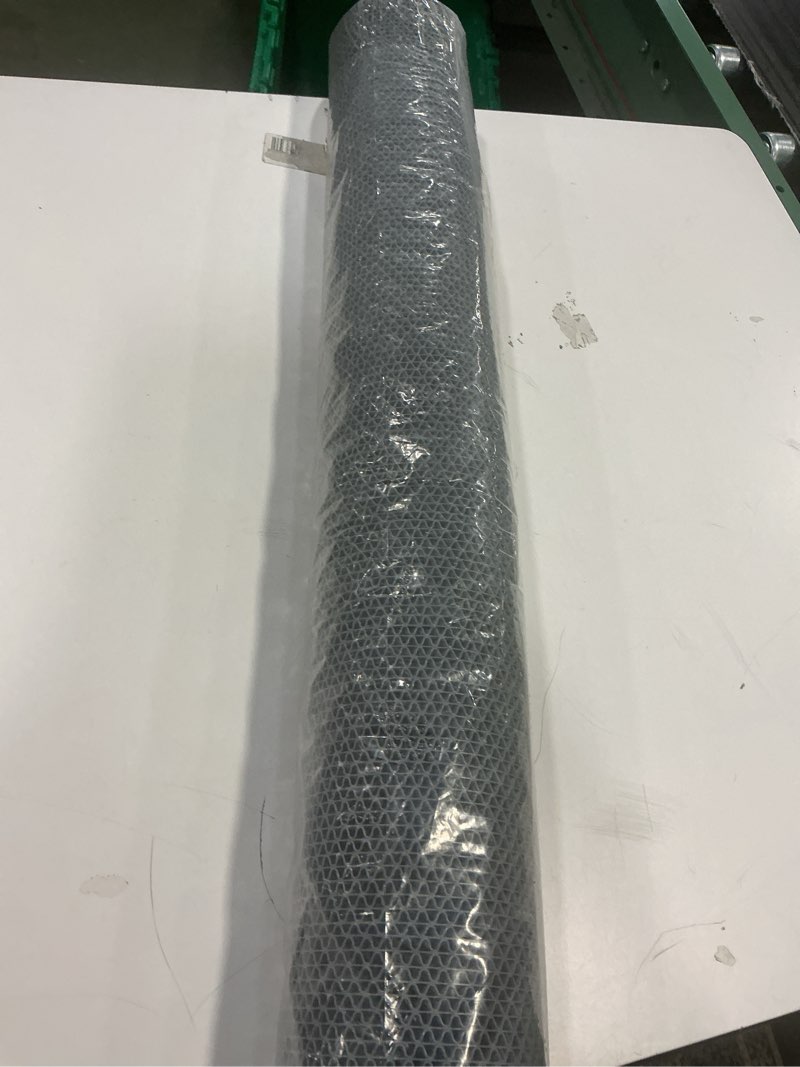 Condition photo showing New/Like New for Non Slip Drainage Mat, 3ft x 3.3ft PVC Pool Floor Mat 0.24" Thick, Mesh Hollow Mat for Kitchen Pool Bathroom Washroom Patio Restaurant Grey 39.4"L x 35.4"W x 0.2"Th