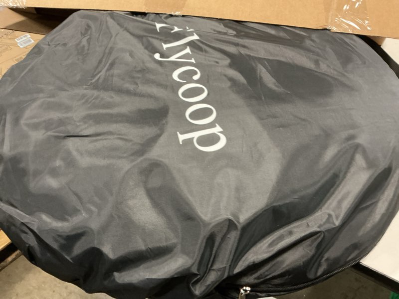 Condition photo showing Good Condition for sports tent: flycoop portable weather pop up pod 1 person to provide shelter from wind rain and cold weather shelter for outdoor activities, sports events, camping and hiking black 38.2*38.2*63 inch