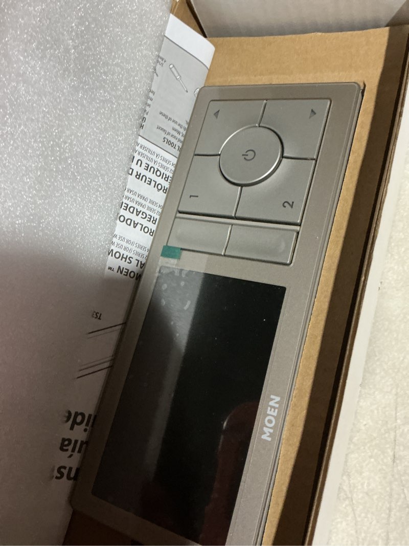 Condition photo showing As Is for Moen Terra Beige Smart Shower 2-Outlet Digital Water System Controller for Thermostatic Shower Valve, TS3302TB Terra Beige 2-Outlet 2-Outlet Controller Only