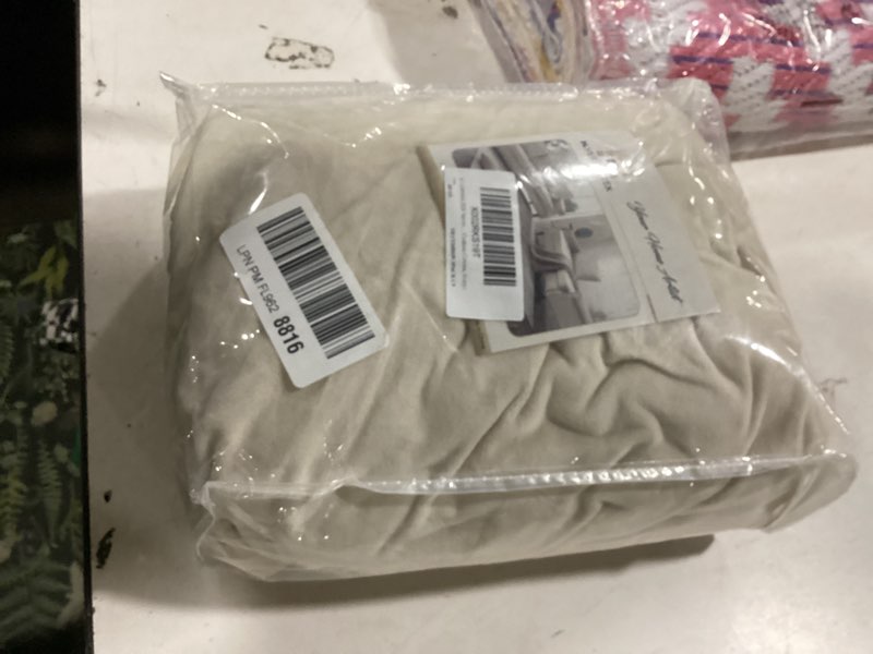 Condition photo showing Good Condition for h.versailtex velvet stretch couch cushion cover plush cushion slipcover for chair loveseat sofa cushion furniture protector seat cushion sofa cover (3 piece sofa cushion covers, ivory) ivory 3 cushion sofa