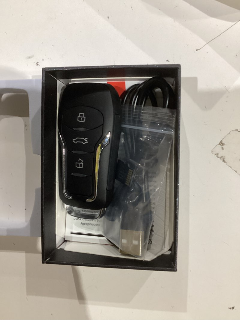 Condition photo showing Good Condition for 64g 1080p hd nanny cam for home security, long battery key fob camera, rechargeable car key camera with loop recording,portable security camera for ourdoor indoor, easy to use & carry
