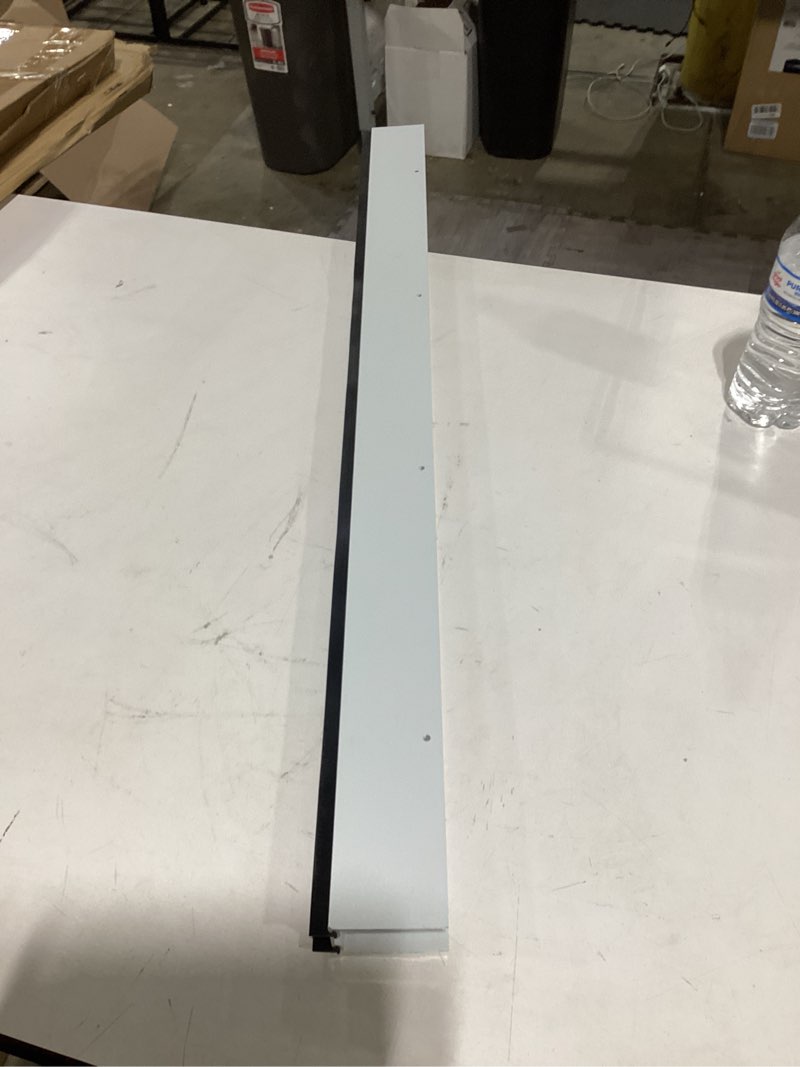 Condition photo showing As Is for pushglossy 1 pack 1" x 35.5" storm door sweep replacement bottom sweep aluminum expander for 1" thickness security storm door weatherstripping(white) 35.5" white 1