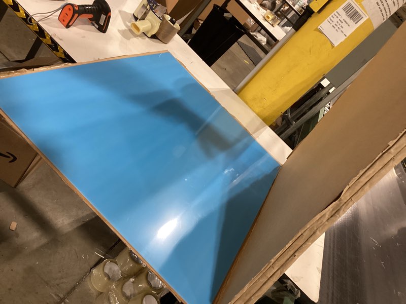 Condition photo showing Good Condition for CLAWGUARD Plexiglass Universal Scratch Shield – 32x24 in. Clear Door Scratch Protector Dog & Cat – Wall, Door & Furniture Cat Scratch Protectors Universal Wide