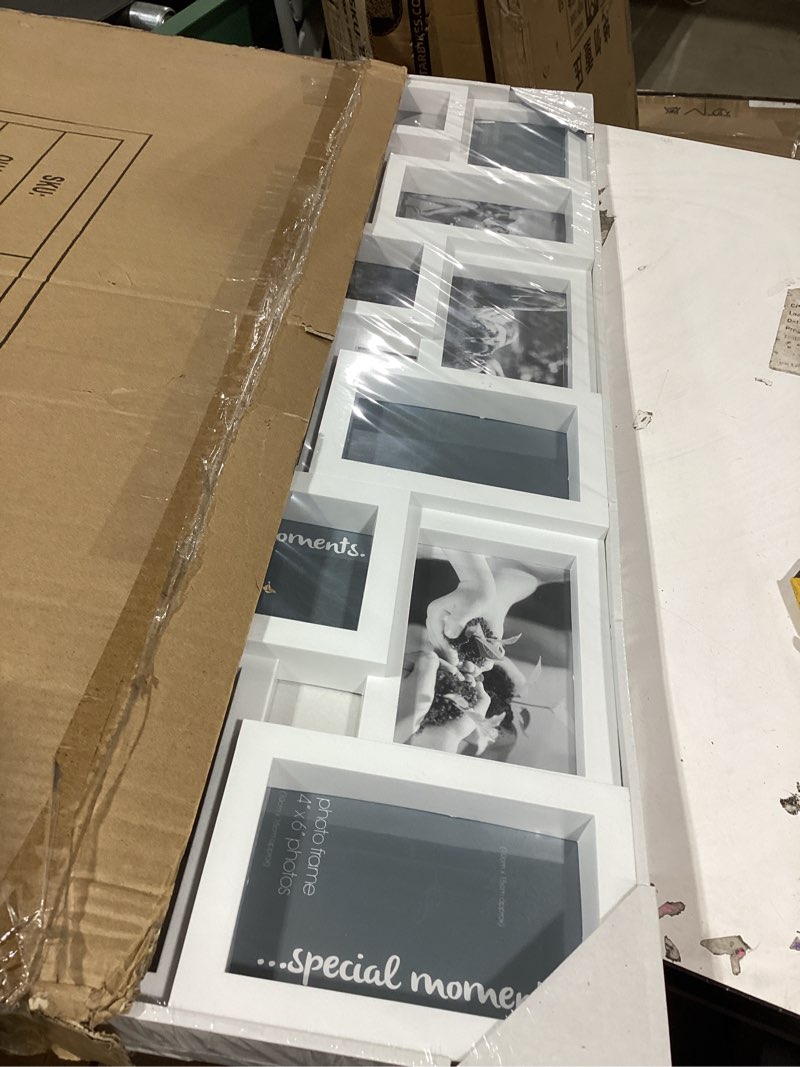 Condition photo showing New/Like New for jerry & maggie 4×6 collage frame 24 pictures, picture frames collage wall decor, 24 slot picture frame wall hanging for 6×4 photo, white white*24 pack