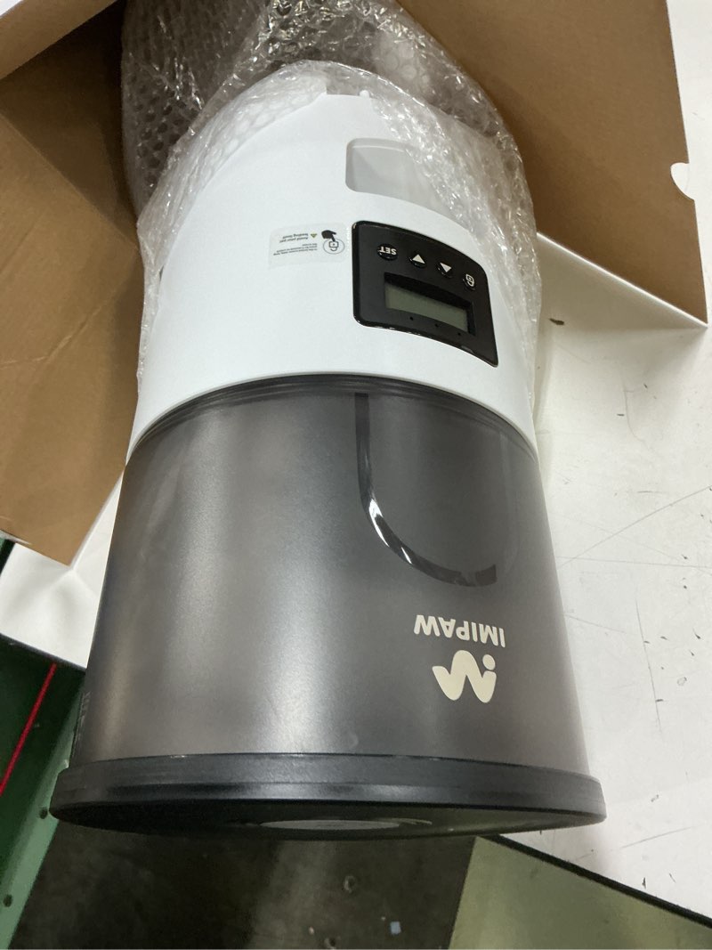 Condition photo showing Good Condition for imipaw automatic cat feeders, 3l timed cat dry food dispenser with desiccant bags, dual power supply, programmable portion size, 6 meals, 20 portions per day, auto pet feeder for cats and small dogs 3l white