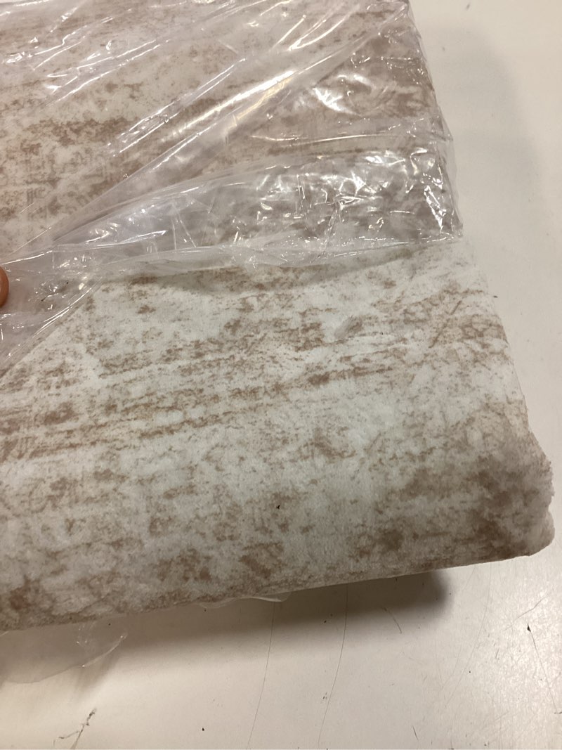 Condition photo showing New/Like New for washable runner rugs for bedroom - 2x6 runner rug non slip, ultra-thin entryway runner, soft abstract kitchen runner for hallway, laundry, bathroom, indoor door mat(2'x6', beige/ivory) beige/ivory 2' x 6' (runner)