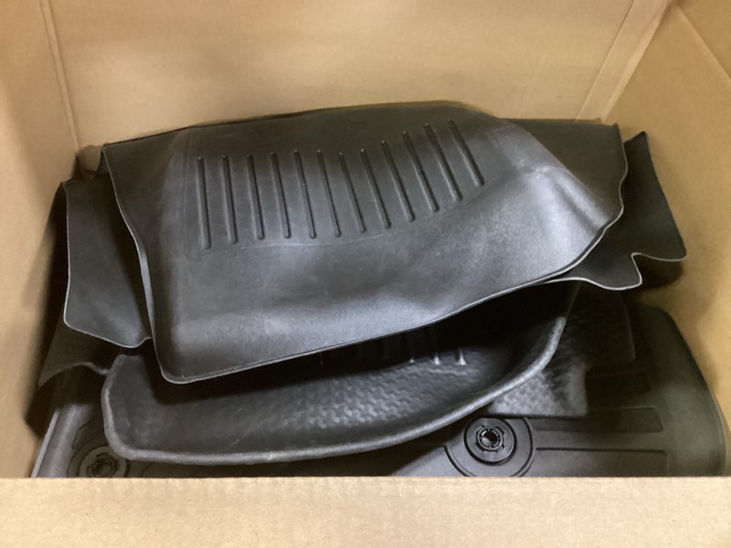 Condition photo showing As Is for Mixsuper Custom Fit Floor Mats for 2018-2023 Jeep Wrangler JL Unlimited 4-Door Models (Not for 2-Door, JK or 4XE) All Weather Durable Floor Liners 1st & 2nd Row Set Black Jeep Wrangler JL Unlimited 4-Door?2018-2023?