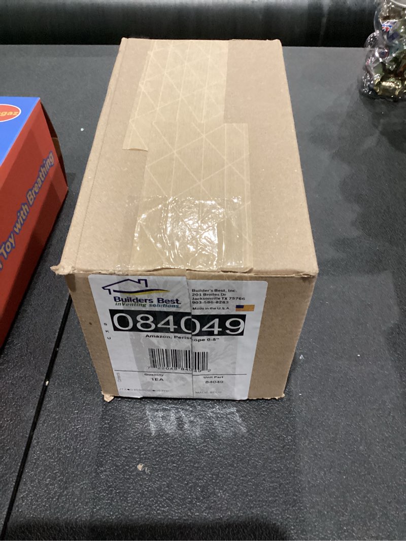 Condition photo showing New/Like New for Builder's Best 84049 SAF-T-Duct Zero Dryer Vent Periscope, Adjustable 0-5" Length, Aluminum