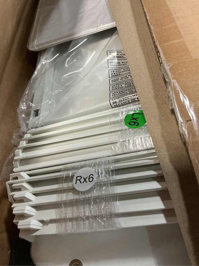 Condition photo showing Good Condition for Sweetcrispy Dresser for Bedroom with 6 Storage Drawers, Fabric Storage Tower Organizer, Chest of Drawers with Metal Frame Wooden Top for Closet, Living Room, Entryway, White White 31.5"D x 11.8"W x 31.5"H (6 Drawers)