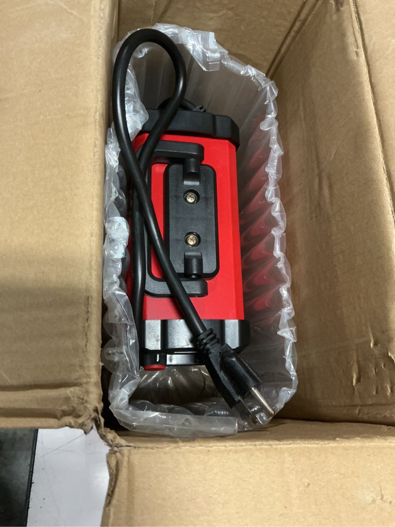 Condition photo showing As Is for hpoouo 200amp 20pcs rods stick welder, super mini portable welding machine, igbt inverter welder machine 110v with hot start arc force anti-stick, for 1/16"-1/8" rod arc welder, 2 chip hammers (red)