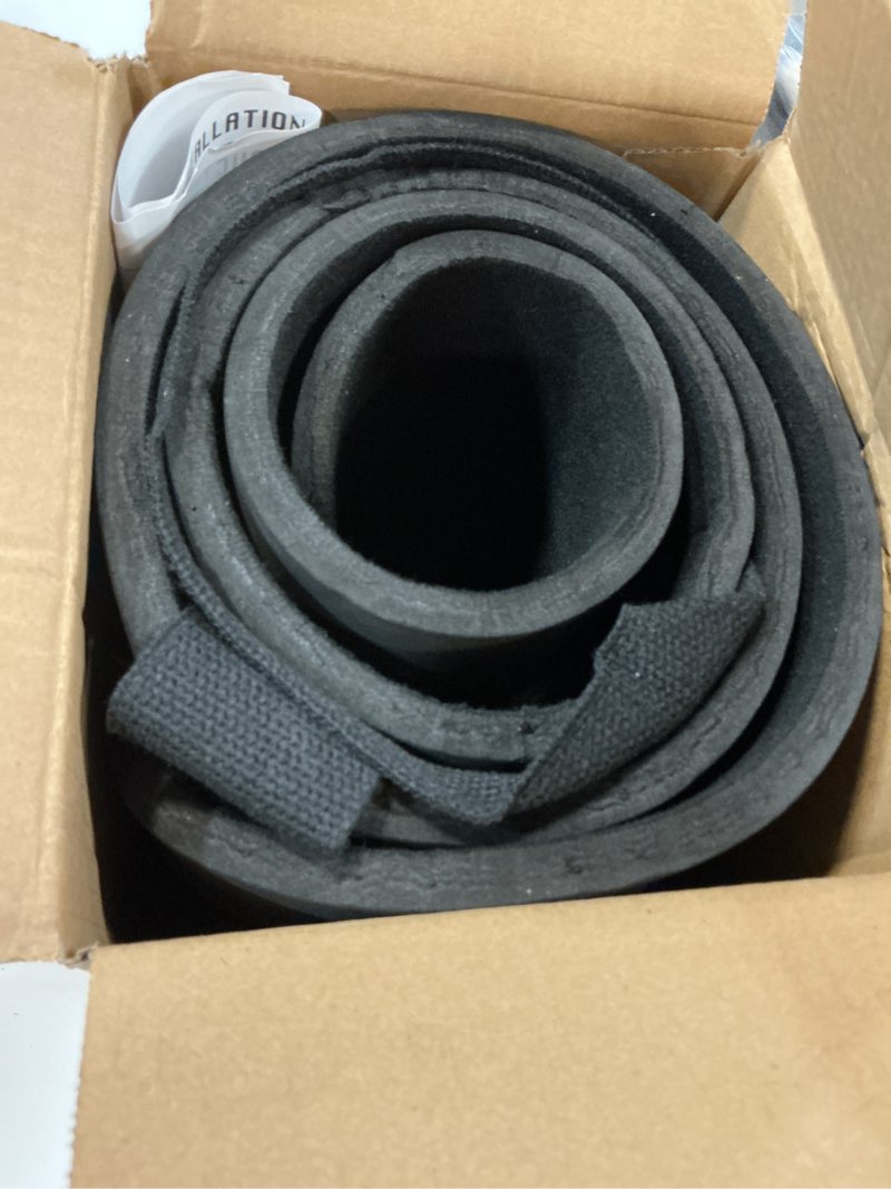 Condition photo showing As Is for universal car bumper protector guard, rear bumper protector for cars only, black rear bumper guard 72" x 8.07" x 0.4" new version