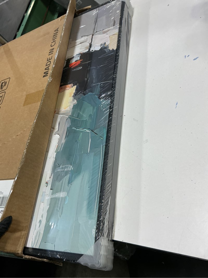 Condition photo showing New/Like New for Large Framed Colorful Abstract Wall Art, Set of 2 Modern Canvas Prints Paintings Artwork for Walls, 