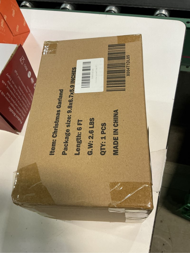 Condition photo showing New/Like New for Realistic Christmas Cedar Garland 6FT for Mantle Table Stairs, Soft Garland Real Touch for Christmas Home Decorations, Artificial Greenery Garlands for Indoor Outdoor Use Cedar 6FT