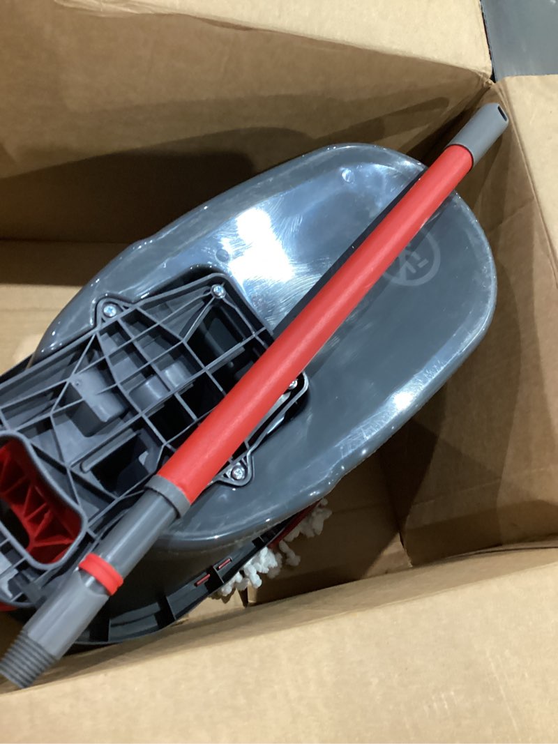 Condition photo showing Good Condition for O-Cedar EasyWring Microfiber Spin Mop, Bucket Floor Cleaning System, Red, Gray, Standard Easywring Spin Mop & Bucket
