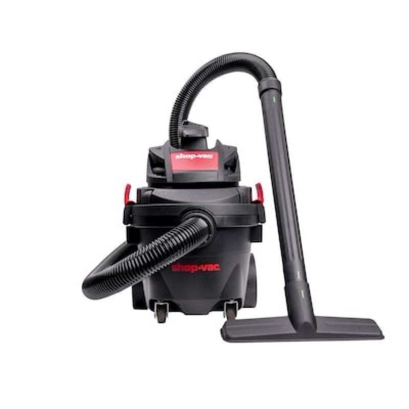 shop-vac 4-gallon 6 hp corded wet/dry shop vacuum with accessories included