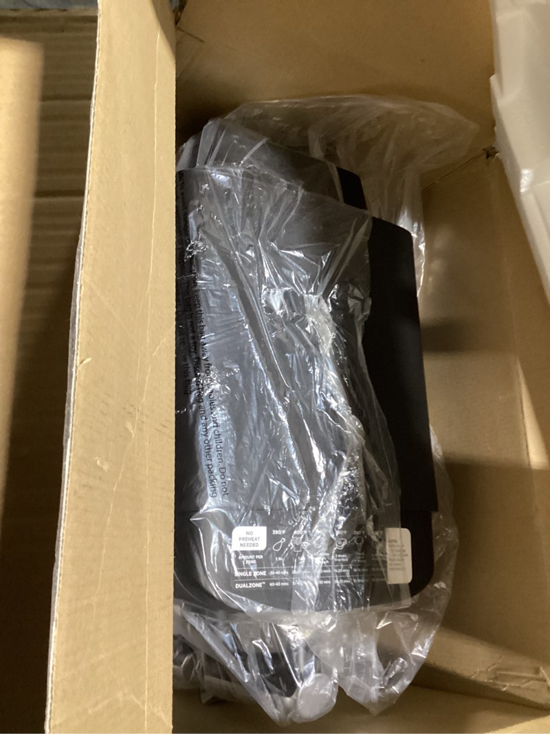 Condition photo showing Good Condition for Ninja Air Fryer, 8 QT DoubleStack 2-Basket, Space Saving Design, Cooks 2lb Chicken Wings, Feeds up to 6 People, 6-in1 Air Fryer, Roast, Bake & More, Easy to Clean, Dishwasher Safe Parts, Black, SL201