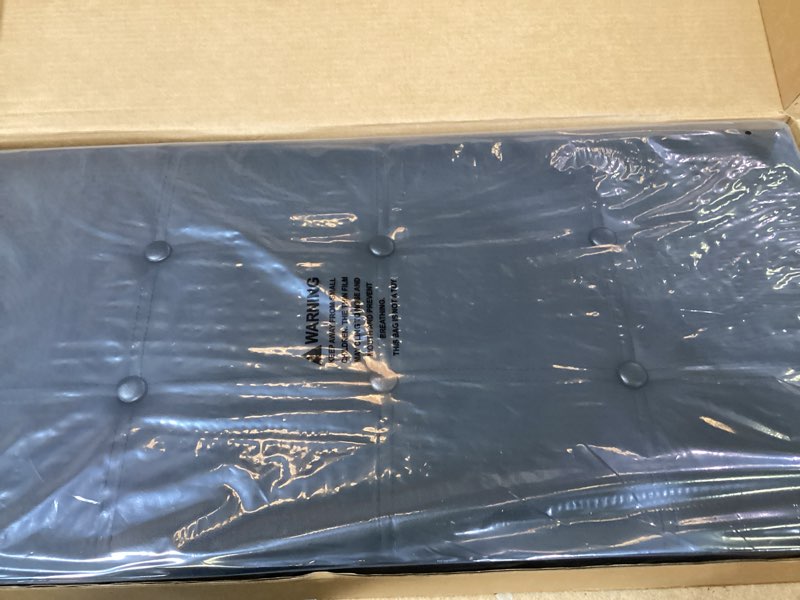 Condition photo showing New/Like New for black storage bin 