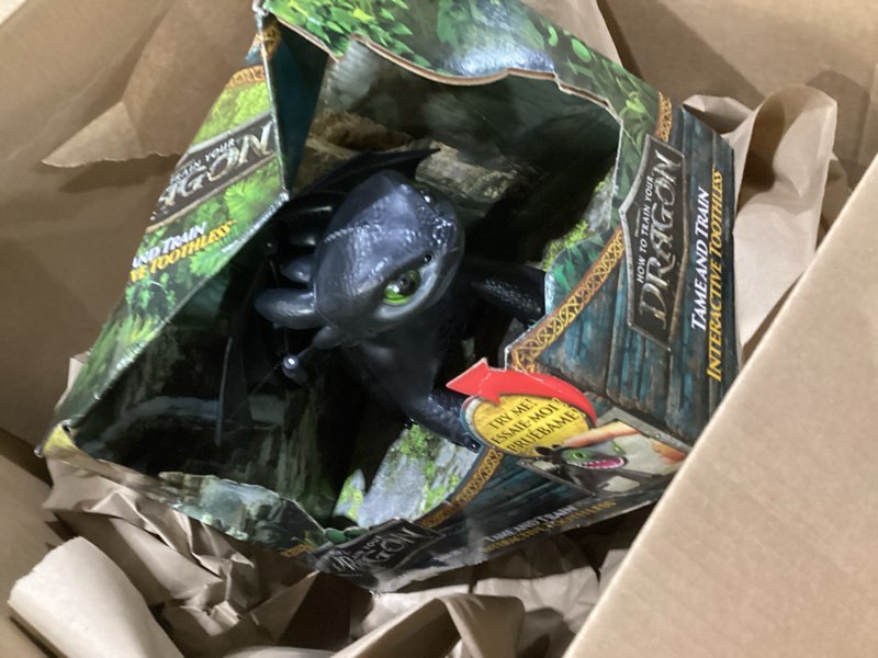 Condition photo showing New/Like New for DreamWorks Dragons How to Train Your Dragon, Tame & Train Interactive Toothless with 60 Sounds & Reactions, Kids Toys for Boys & Girls Ages 4 & up