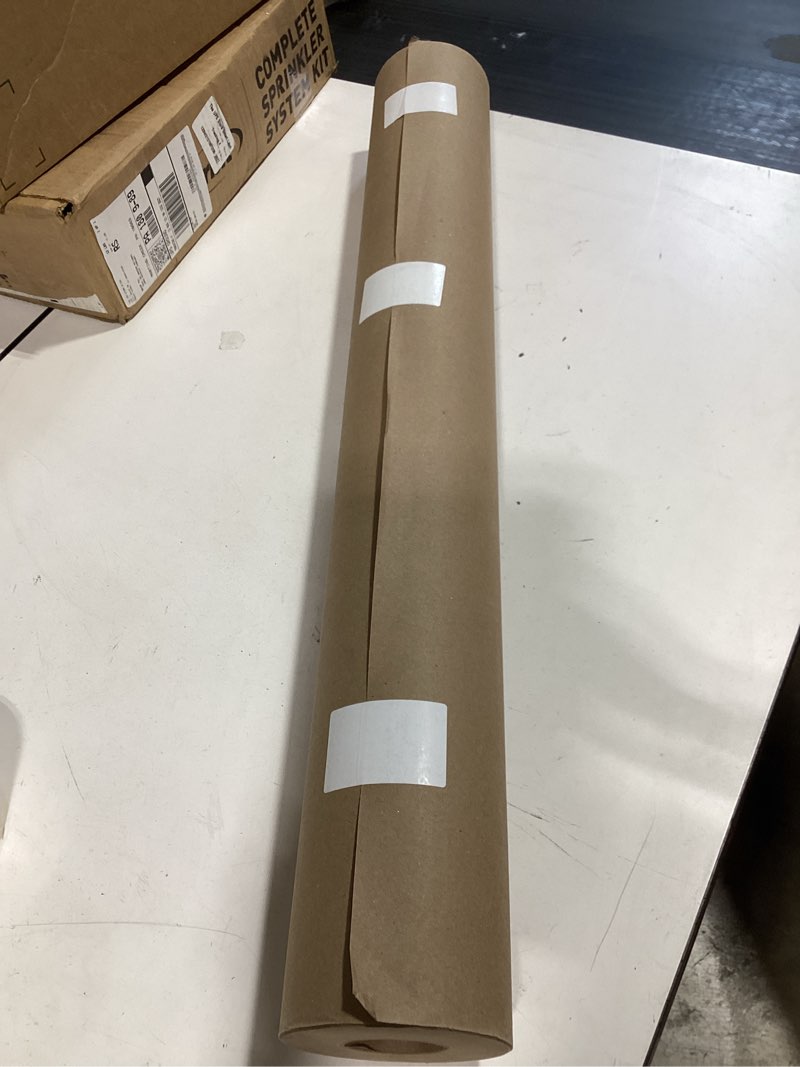 Condition photo showing New/Like New for tapemanblue floor protection paper, 36 inch x 166 ft roll, made in usa, 69# brown rosin masking paper roll, 100% recycled, thick floor covering for painting, moving, and construction