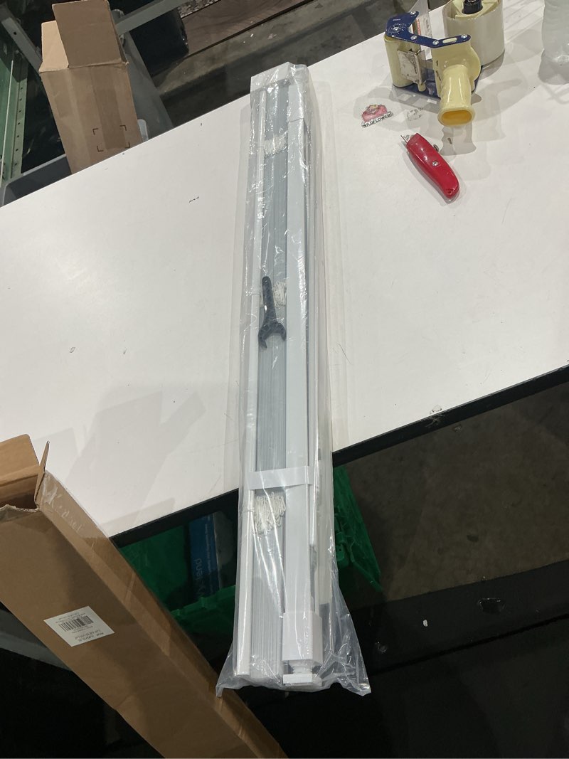 Condition photo showing Good Condition for lazblinds no tools no drill cordless aluminum mini blinds, 100% privacy s-curve blinds for windows, room darkening horizontal window blinds and shades for home, 36" w x 64" h, white white 36" w x 64" h