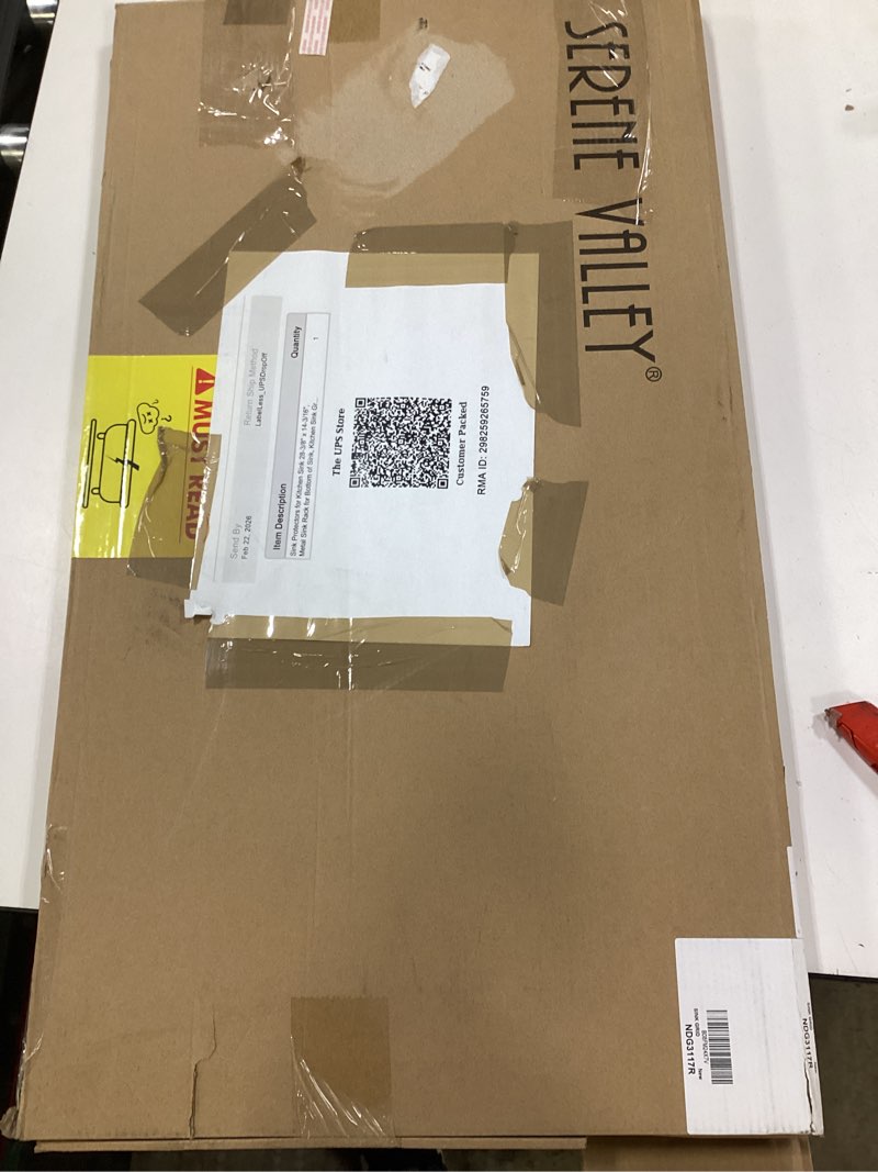 Condition photo showing New/Like New for Serene Valley Sink Bottom Grid 30-1/2" X 16-9/16”, Rear Drain with Corner Radius 3/8", Sink Protector NDG3117R