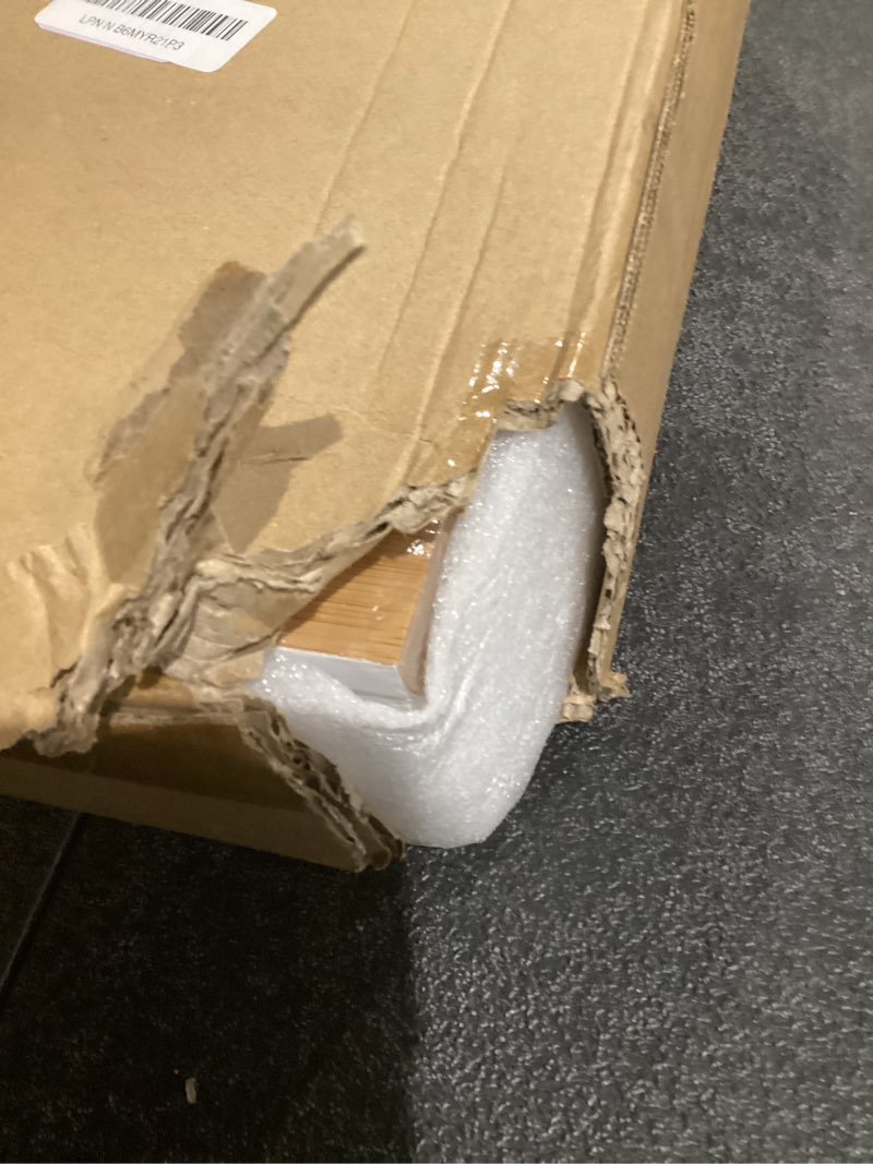 Condition photo showing Good Condition for GHWIE Large Bread Box, Easy Access & Cleaning - Bamboo Bread Box for Kitchen Countertop with Acrylic Door (White, Medium) White Medium