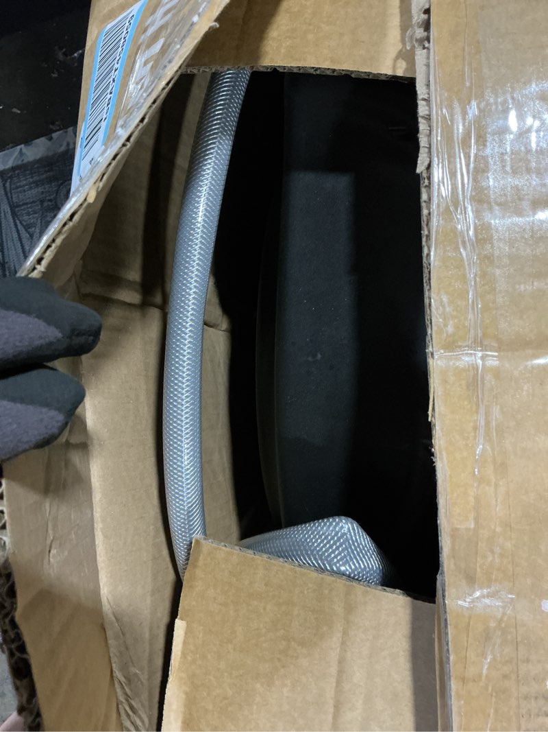 Condition photo showing Good Condition for retractable garden hose reel, 65ft +6ft 5/8" durable wall mounted water hose reel with 180° swivel bracket, 9 pattern sprayer, 6ft leader hose,smooth automatic rewind, any length lock. 65ft x 5/8"