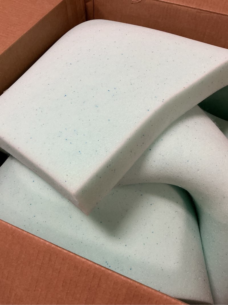 Condition photo showing Good Condition for serta thermagel cooling, pressure-relieving memory foam mattress topper, 2 inch, king, made in the usa king 79"x75" 2 inch