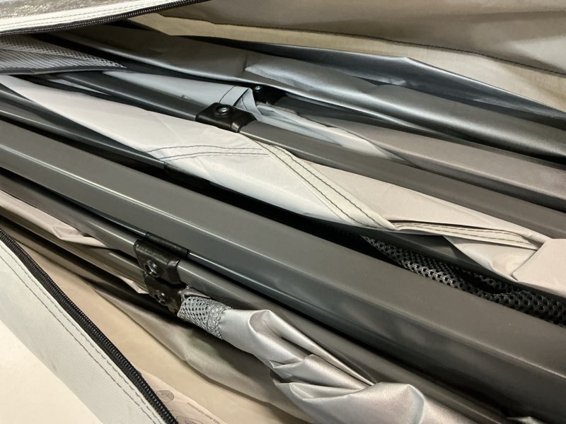 Condition photo showing Good Condition for ozark trail 12' x 12' instant straight leg canopy for camping - gray
