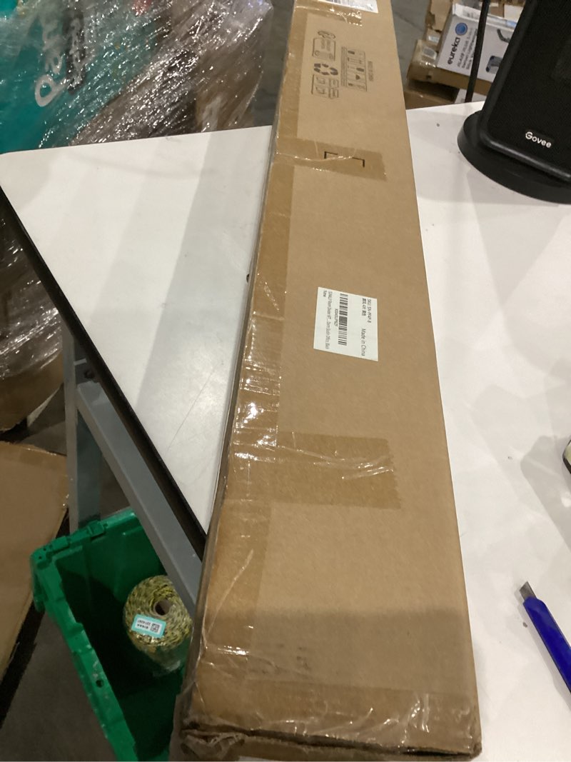 Condition photo showing As Is for SUNALLY Room Divider 6FT Folding Privacy Screens with Lockable Wheels, 4 Panel Room Partition for Room Separator, 88" W Freestanding Portable Fabric Wall Dividers for Home Dorm Studio Office, Black Black 4 Panel-88''