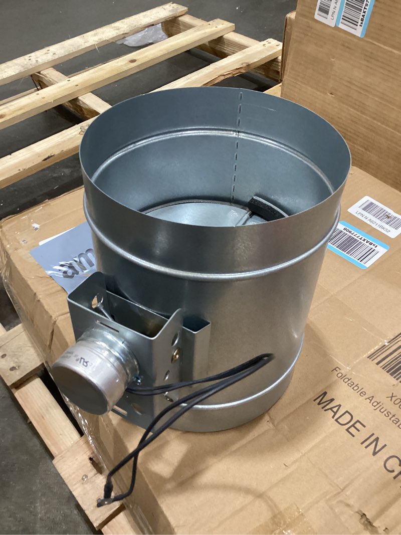Condition photo showing Good Condition for suncourt zonemaster 6-inch normally closed motorized damper — power open/spring close 24v vent damper, transformer included (zc206)