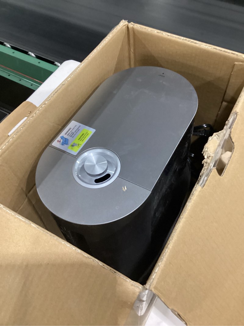 Condition photo showing As Is for (Used)DREO 6L Humidifiers for Bedroom, Smart Warm & Cool Mist for Large Room, 60Hr Quiet Runtime for Baby, Plant, Humidity Sensor, Indicator Light, 12H Timer, Google/Alexa, HM713S Silver