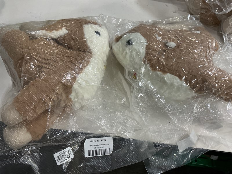 Condition photo showing New/Like New for ((2 pack ))deer stuffed animal, 15.8\" christmas reindeer pillow plush super soft cuddly toy kawaii birthday gifts for kids boys girls
