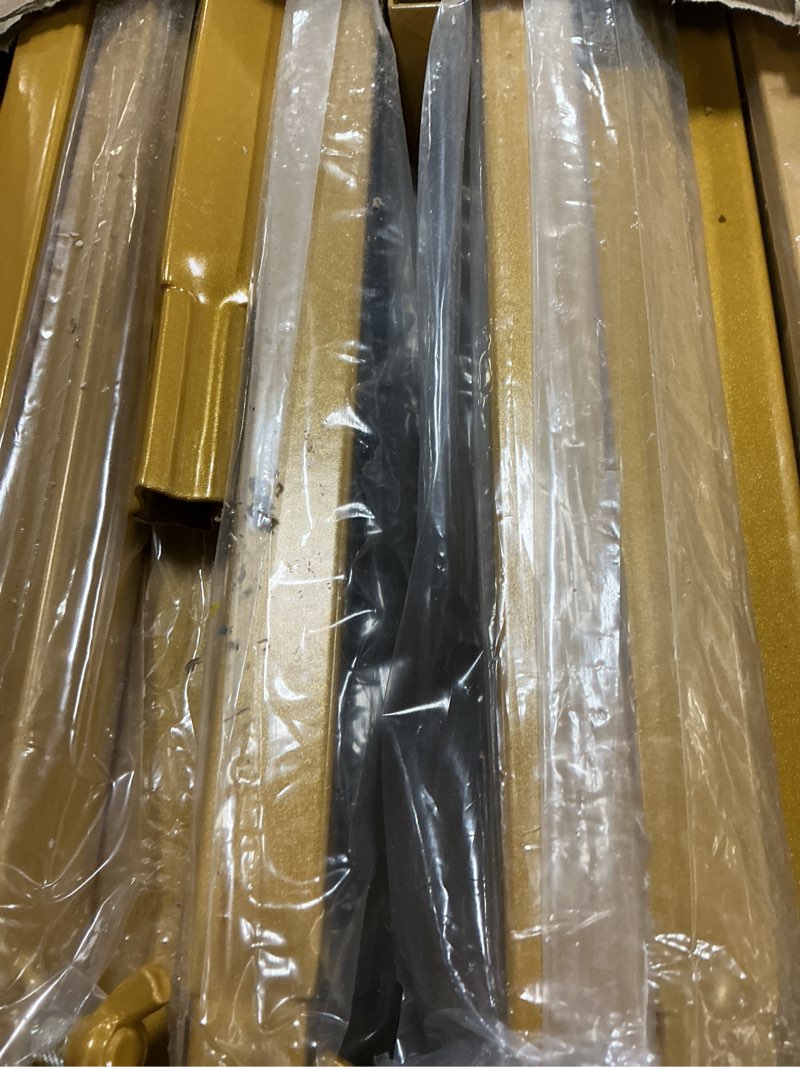 Condition photo showing Good Condition for 10x20ft backdrop stand heavy duty pipe and drape backdrop stand for parties, adjustable pipe kit curtain frame stand for photography background support,wedding arch metal frame (gold)