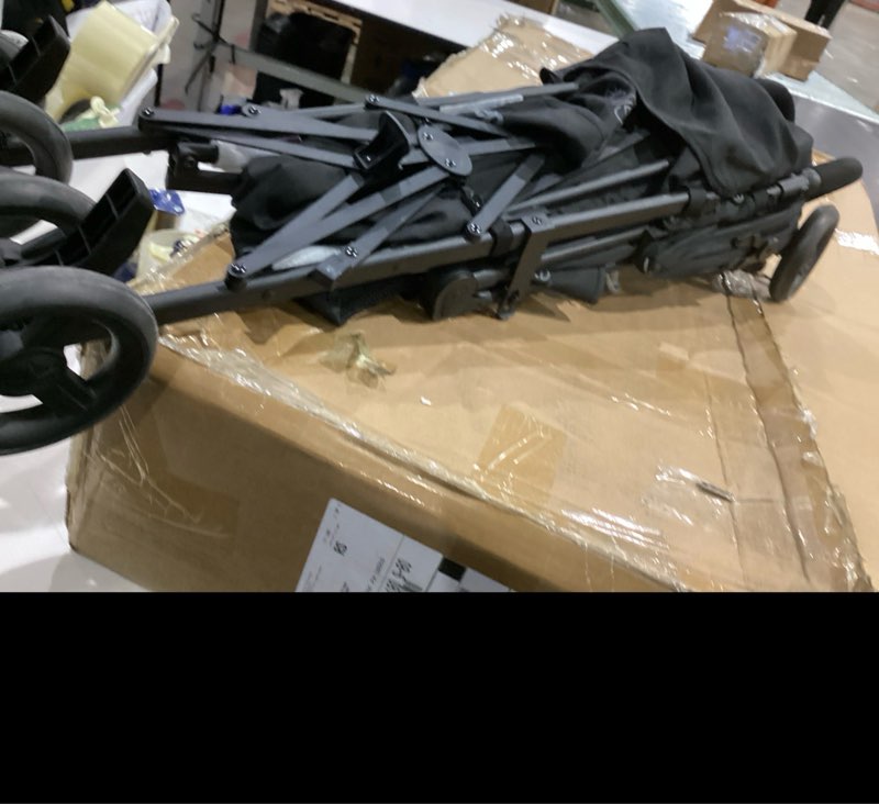 Condition photo showing Good Condition for jeep adventureglyde stroller by delta children - lightweight travel stroller with smoothest ride & compact fold, 3-position recline, extra large storage basket, black/grey