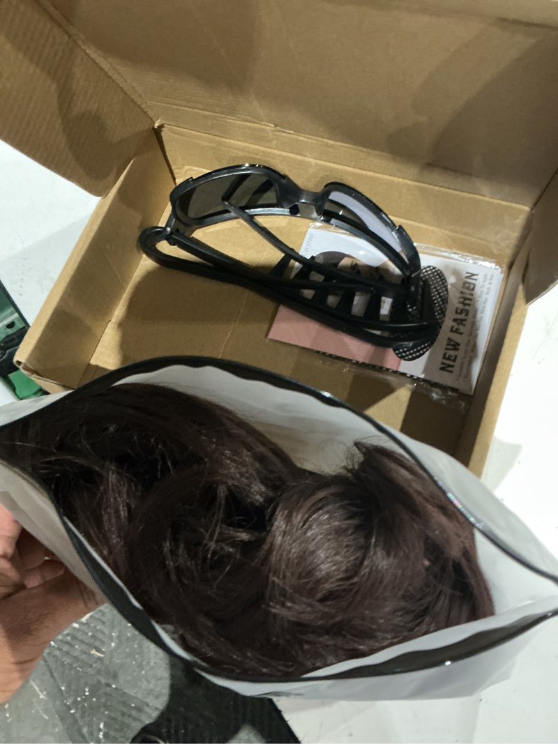 Condition photo showing Good Condition for mullet wigs for men,joe dirt,emo wig,80s costumes fancy party accessory cosplay wig,halloween man x (dark brown) 1-dark brown