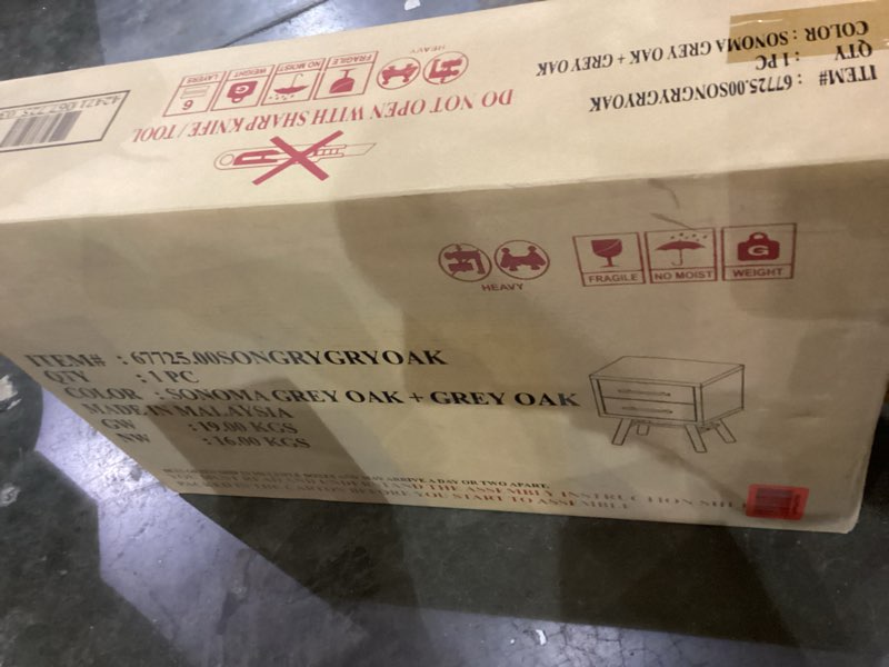 Sonoma gray oak gray oak  1 pc