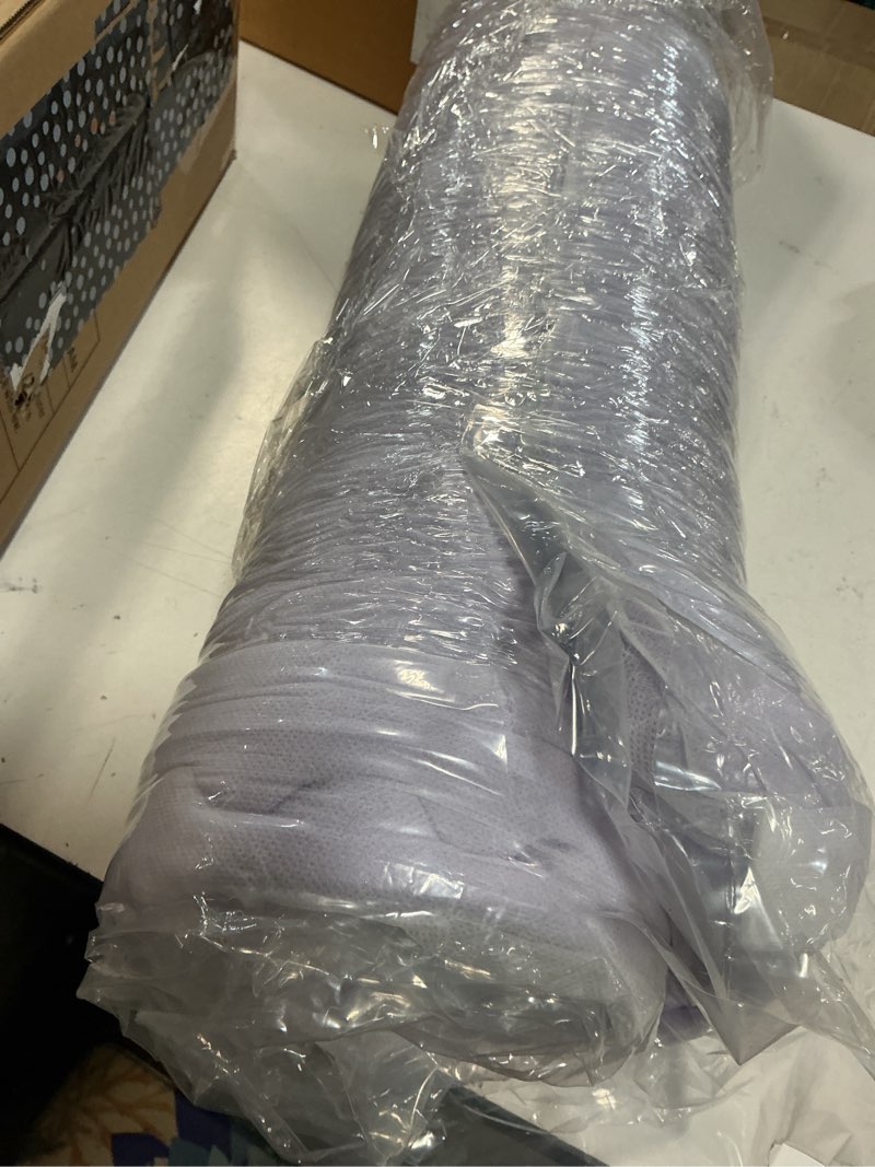 Condition photo showing New/Like New for 3 inch egg crate full memory foam mattress topper, lavender scent gel infused foam mattress topper for pressure relief, certipur-us certified full bed topper, purple, 54"×75" 3 inch full purple
