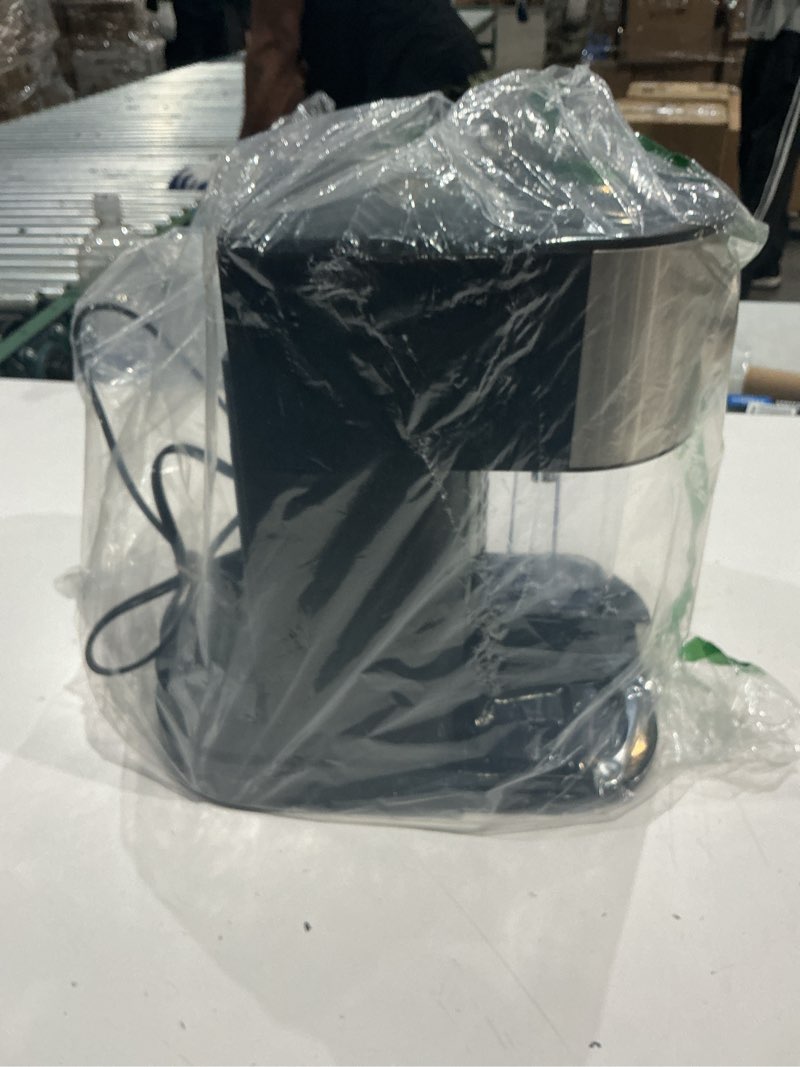 Condition photo showing As Is for espresso machine 20 bar, super compact espresso maker stainless steel with touch screen, professional coffee machine, automatic milk frother for cappuccino 41oz water, 24oz milk