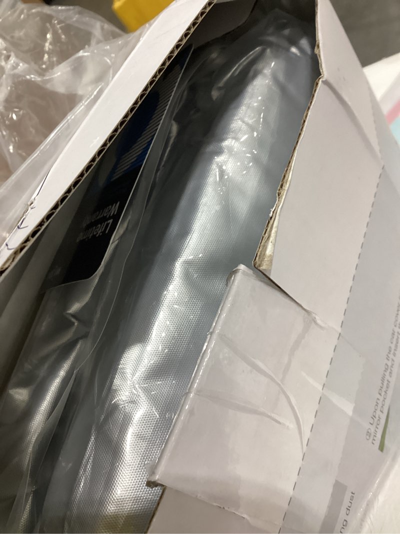 Condition photo showing Good Condition for wigoo tesla model y car cover accessories (2020–2026), custom fit all-weather outdoor, waterproof uv sun & heat protection, ventilated design, windproof, smooth paint-safe lining, charging port zipper for tesla model y (2020-2026)