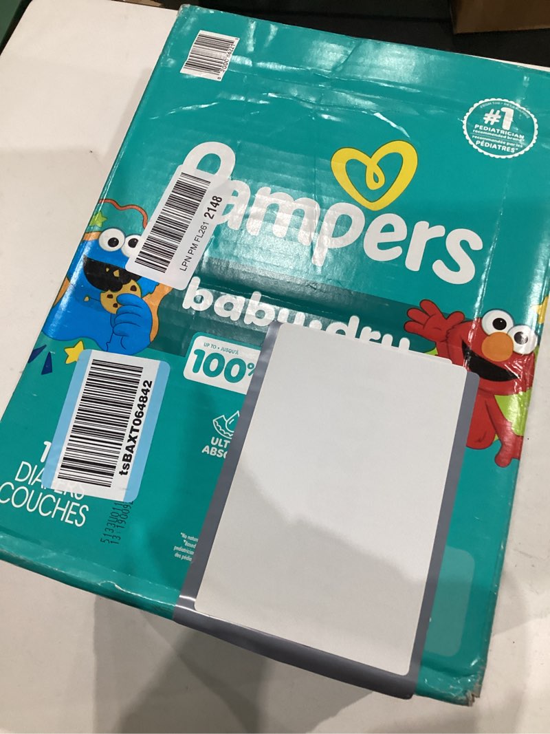 Condition photo showing Good Condition for pampers diapers - baby dry - size 1, 120 count, absorbent disposable infant diaper (packaging may vary) size 1 120
